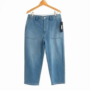 Edwin Stevie High Rise Crop Straight Jeans – Castaway – NWT Size 30